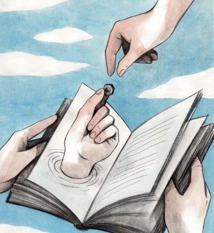 Illustrazione libro a staffetta di Giulia Pez